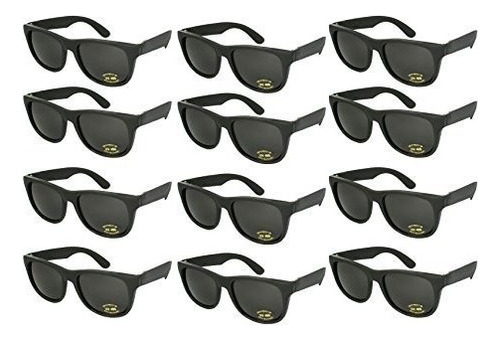   De Sol - Edge I-wear 12 Bulk 80s Neon Party Sunglass