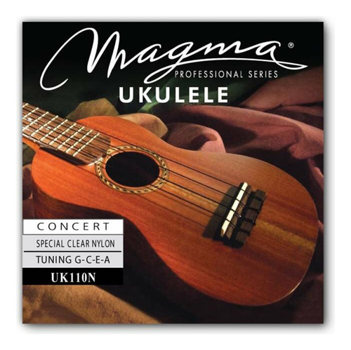 Encordado Magma Ukulele Concert N Cristal Hawaiian Uk110n