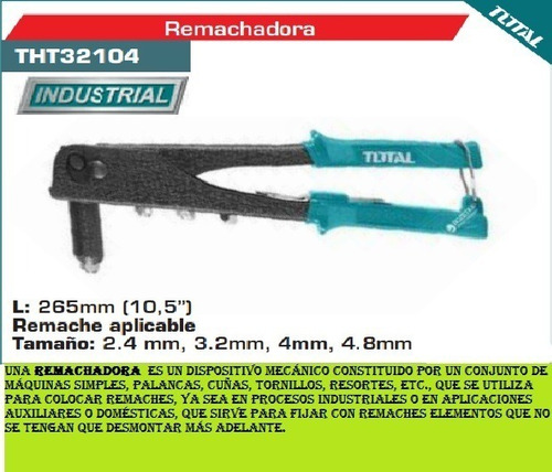 Remachadora Manual Marca Total