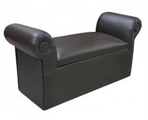 Dmuebles Futón Ii Baul Ultracuero Negro Envio Gratis