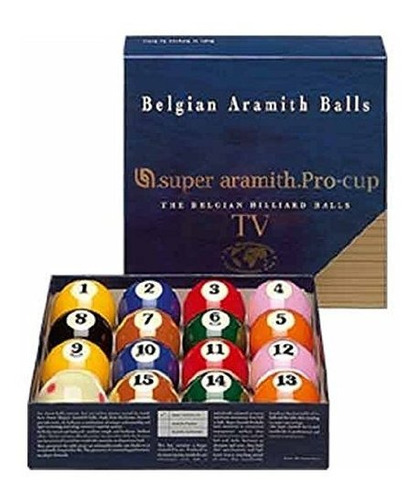 Juego De Bolas De Billar Super Aramith Tv Pro-cup