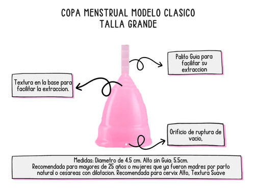 Copa Menstrual Ecologica Girl Fda Hipoalergenica