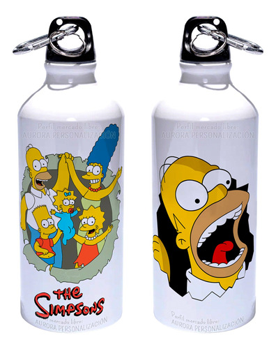 Caramañola Los Simpson Homero Termo Botilito Botella