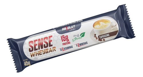 Barra Sense Whey Bar Capuccino 12 Unidades Absolut Nutrition