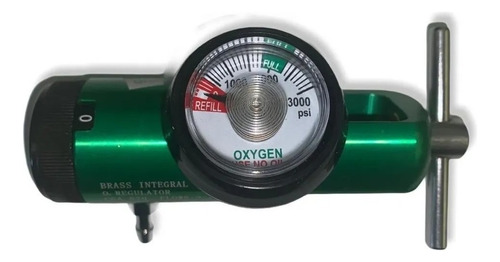 Mini Regulador De Oxigeno De Yugo Con Llave