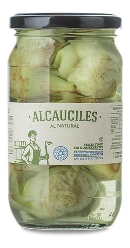 Alcauciles Al Natural 300 Gr Marca Alcaraz