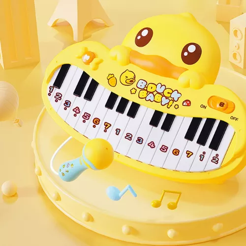 Piano Infantil Juguete Musical B-duck Amarillo Niños