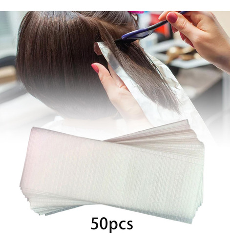 50x Papel De Tinte Para El Cabello Hoja Separadora Tiras
