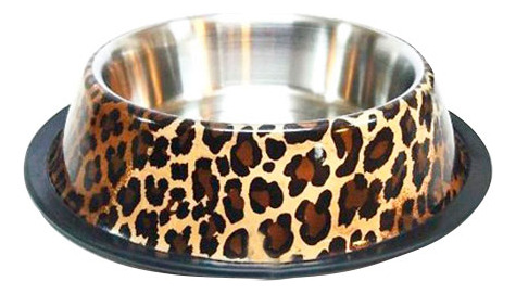 Comedero Para Perro Acero Inoxidable Animal Print 22 Cm