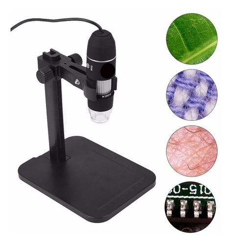 Imagen 1 de 2 de Microscopio Digital Usb 1000x Zoom Optico Camara 8 Luz Led