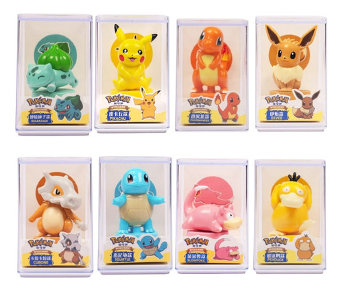 Figuras De Coleccion De Pokemon Kit De 8 Piezas