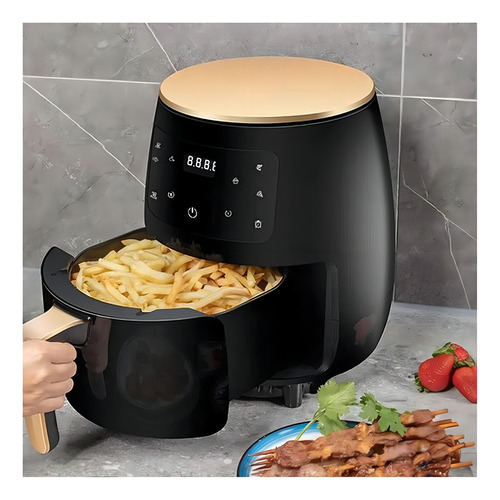 Freidora Del Aire Yonsa 2400w 6l Sl-18 Color Negro