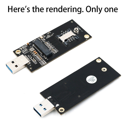 Z Adaptador Usb M2 Ngff (m.2) Key B A Usb 3.0 Con Sim 6