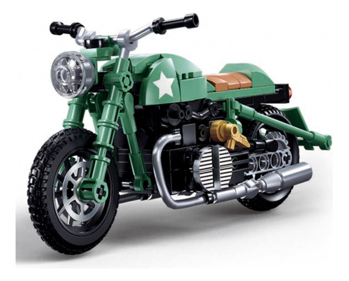 Motocicleta Moto Bmw Modelo R75, Compatible Lego
