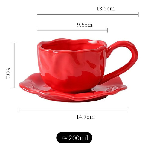 Taza De Café Rosa De Color Dopamina Para Té De La Tarde, Cer