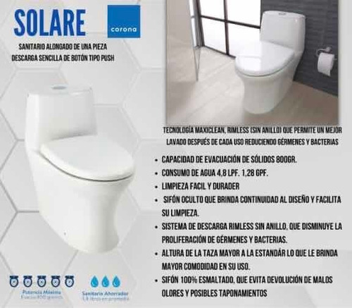 Wc Corona Sanitario Poceta Solare Balmco Brillante