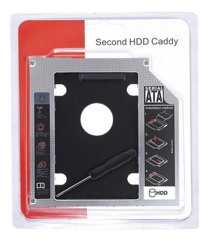 Caddy Adaptador Para Disco Duro En Laptop 9.5mm Sata Nuevo