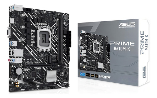 Tarjeta Madre Asus Prime H610m-k Lga 1700 2x Ddr5 Micro Atx