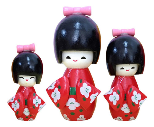 3 Piezas De Muñecas Japonesas De Regalo Coleccionables Para