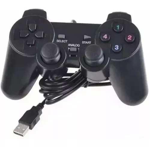 Controle Manete Joystic Usb Analogico Pc Ps2 Game - Online