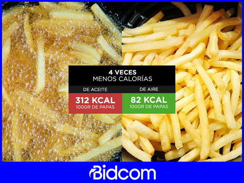 Freidora De Aire Smart Tek Air Fryer Sin Aceite 1300w Negro