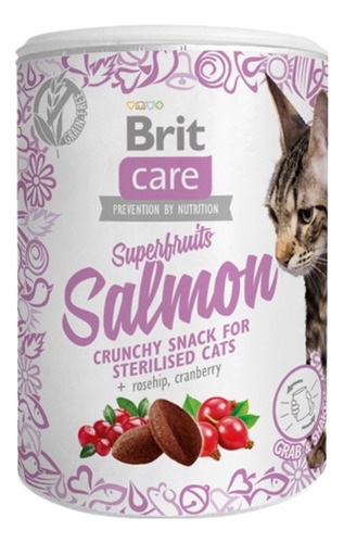 Brit Care® Cat Snack Superfruits Salmon 100gr Para Gatos