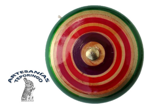 12 Piezas/artesanía Mexicana Yoyo Grande De Madera