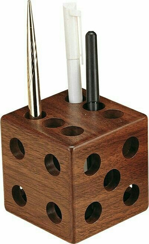  Cubo Organizador Decorativo Madera Natural Color Lapicera