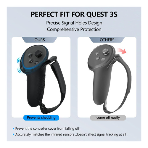 Vr Controlador Purps Para Meta Quest 3s+ Case De Silicona De