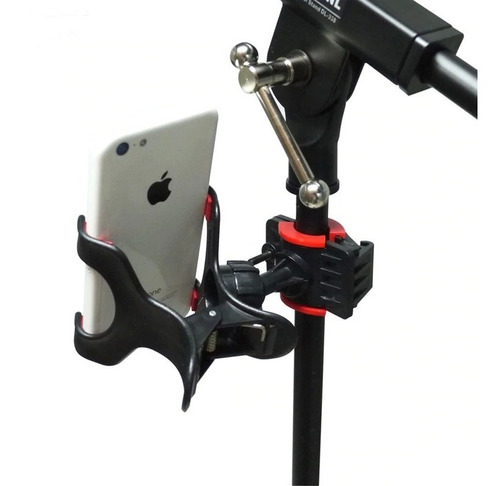 Holder Soporte Celular Atril Microfono Stand Pedestal 