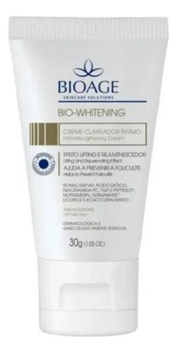 Creme Clareador Intimo Efeito Lifting Bio Whitening 30g