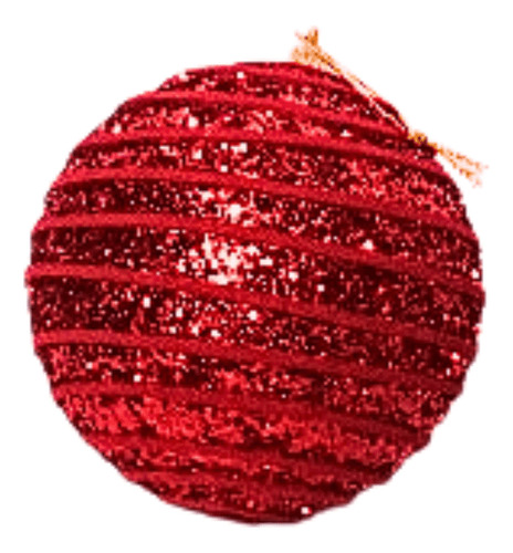 Bola De Natal Espiral Brilhantes 10 Cm Kit Com 4 Unidades