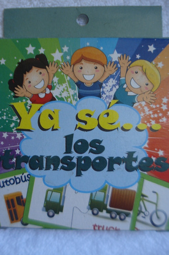 Cartas Educativas Tipo Rompecabezas Yo Sé... Los Transportes