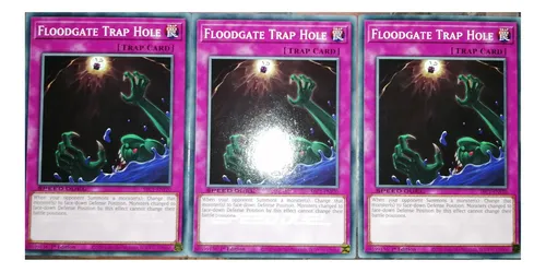 Floodgate Trap Hole X3 ComĂșn Sd Yu-gi-oh! Original Konami