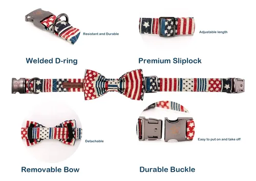 Elegant Little Tail Hoiday - Collar Para Perro Del Dia De La