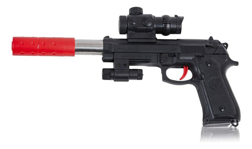 Arma De Juguete Pistola Con Luz Sonido Dardos Bolitas Juguet