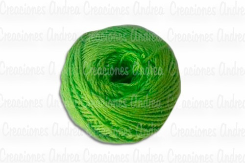 Pabilo Color Verde Manzana Para Tejer 40 Gr. 100% Algodón