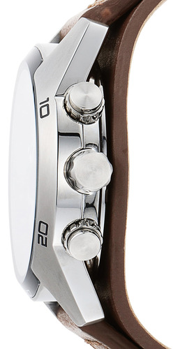 Reloj Cronógrafo Fossil Coachman Ch2565 Para Hombre, Platead