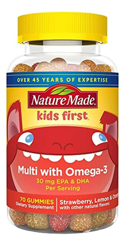 Nature Made Kids First Multivitamin With Omega-3, Suplemento