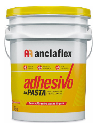 Adhesivo En Pasta Para Cerámicos  Anclaflex 25 Kg