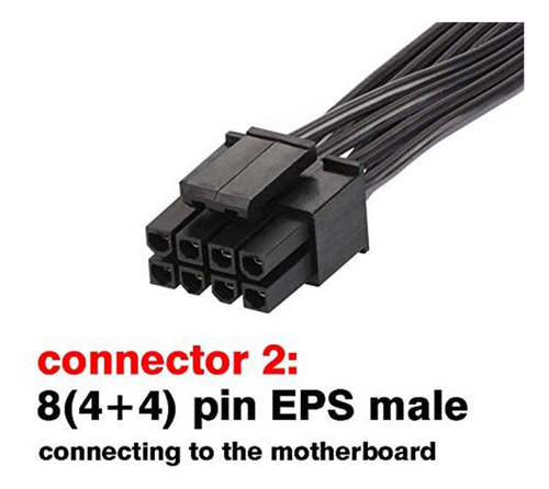 Placa Madre Eps-12v Macho A Cpu 8 Pines (4+4 Pines) Macho
