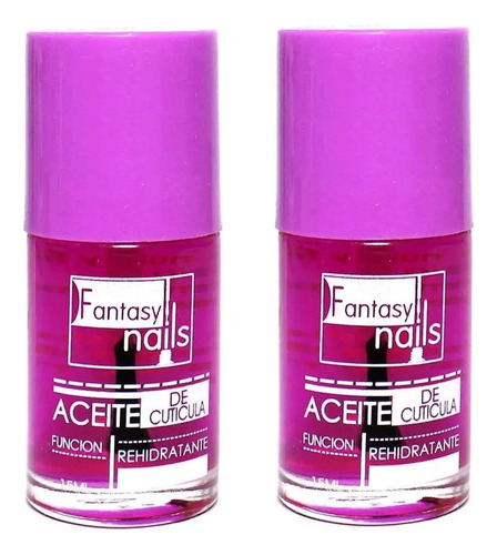 Aceite De Cuticula 2 Pz Uñas Manicura Fantasy Nails