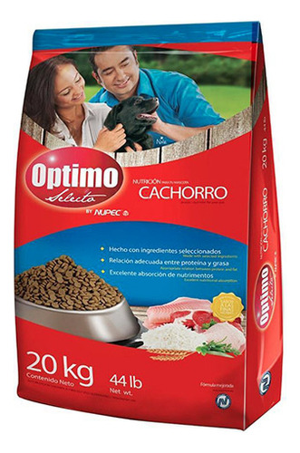 Alimento Optimo Selecto para perro cachorro todos los tamaños sabor mix en bolsa de 20kg