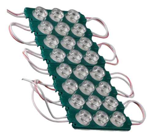 Modulo 3 Led Lupa Chip 5050 Vehiculos Avisos Vitrinas 12v