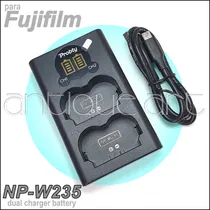 Comprar A64 Cargador Dual Np-w235 Bateria Fujifilm X-t4 X-t5 Gfx100s