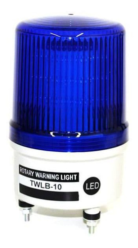 Baliza Emergencia Rotativo Led+buzzer-220v Color Azul