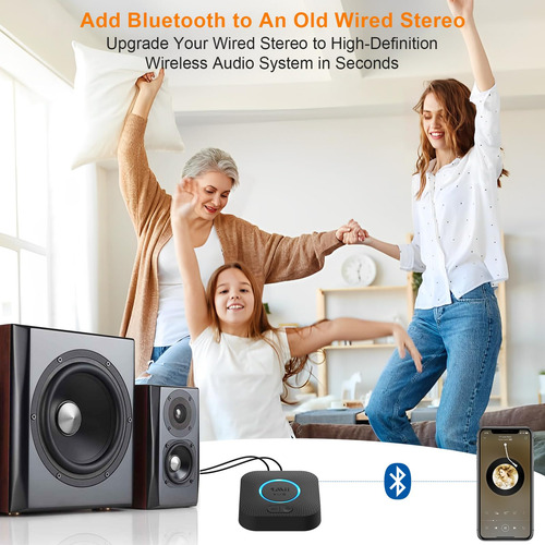 1mii B06 Plus Bluetooth Receiver, Hifi Wireless Audio Adapte