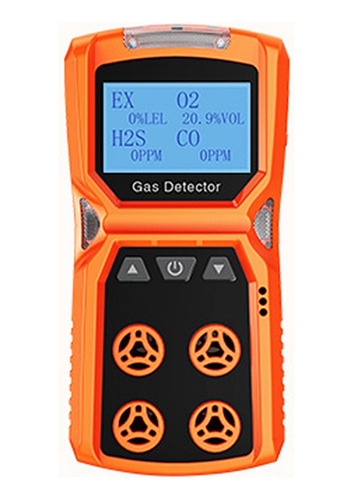 Detector De Gas Múltiple, Medidor De Gas O2 H2s Co Lel 4 En