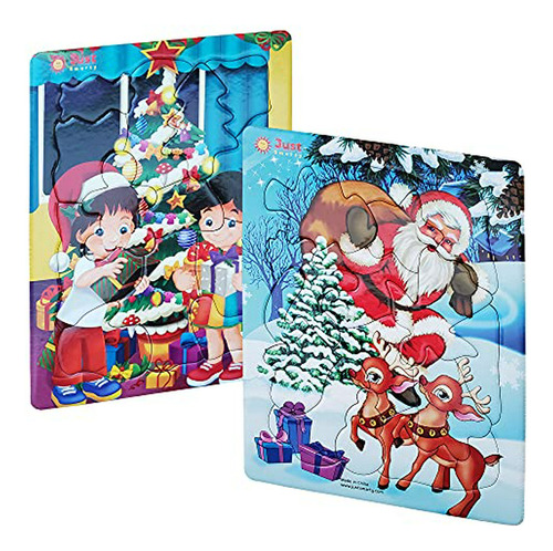 Just Smarty Christmas, Santa, Holiday, Preschool Jigsaw Puzz