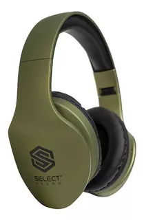 Audífonos Bluetooth Select Sound Bth025 Tipo Dj Color Verde